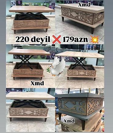 Jurnal masası, Yeni, Transformer, MDF, Kvadrat masa