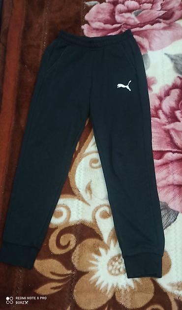 Спортивные брюки (джоггеры) черного цвета с логотипом Puma оригинал на