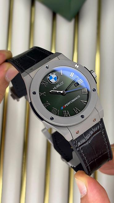saatlar 2020: Yeni, Qol saatı, Hublot, rəng - Yaşıl — 4