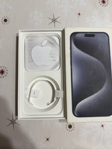 Apple iPhone: IPhone 15 Pro, 256 GB, Blue Titanium, Simsiz şarj — 1