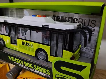 Игрушки: Игрушечный городской автобус Jiansheng, серия 1:16 City Bus Series — 2