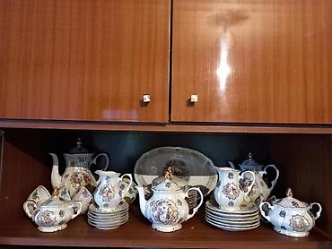 Çay dəsti, rəng - Ağ, Farfor