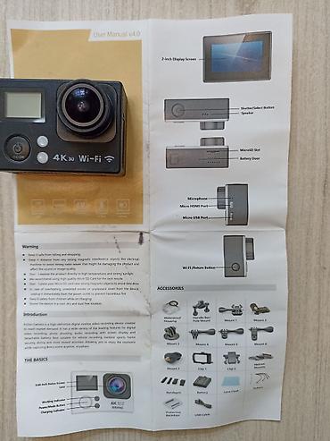 камера 4к: Экшн‑камера 4K Wi‑Fi (Ultra HD) с комплектом аксессуаров Основные — 4