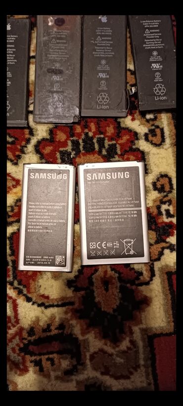işlənmiş akkumulyator: Samsung Galaxy S5 ve Not4 batareyası