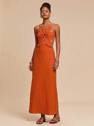 mexx: Haljina na bretele,duga. - Gornji deo: upečatljiv prednji detalj u — 1