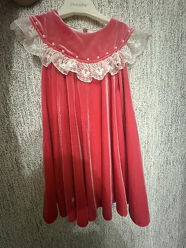 qirmizi donlar: Qız uşağı üçün qırmızı məxmər don - Material: yumşaq məxmər parça - — 1