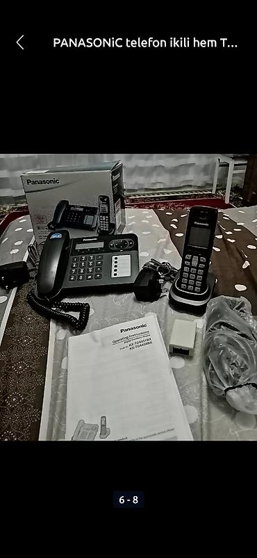 Stasionar telefonlar: PANASONiC telefon ikili hem TOKLA hem toksuz isleyir tep teze — 4