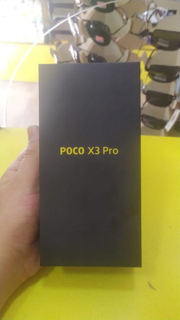 poco telefonları: Poco X3 Pro, 256 GB, rəng - Göy, Sensor, Barmaq izi, Face ID