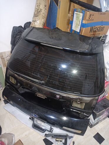 крышка омывателя: Крышка багажника Subaru 2008 г., Б/у, цвет - Черный,Оригинал