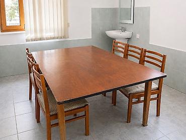 cay masasi: Mətbəx üçün, İşlənmiş, Açılmayan, Dördbucaq masa, 6 stul — 2