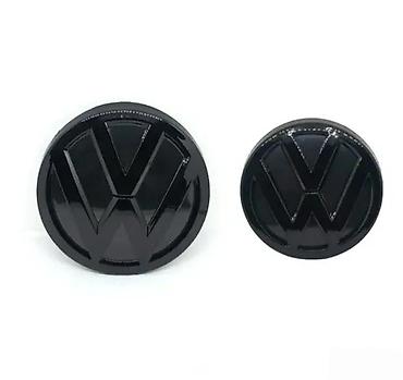 Tuning oprema: Crne VW značke/emblemi – set - Dizajn: sjajna crna završna obrada — 9