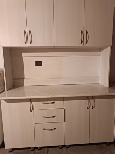 кухонный шкаф буфет: Кухонный гарнитур, Шкаф, Буфет, цвет - Белый, Б/у