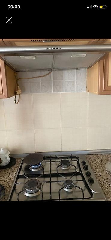pelet sobası: Quraşdırılan qaz plitəsi və mətbəx aspiratoru - 4 gözlü qaz plitəsi — 1