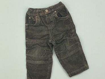 jeansy z wysokim stanem i szerokimi nogawkami: Spodnie jeansowe, St.Bernard, 9-12 m, stan - Dobry