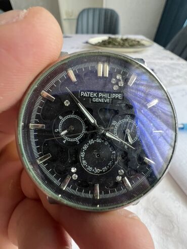Очки: Наручные часы, Patek Phillipe, цвет - Черный
