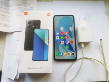 Xiaomi: Xiaomi Redmi Note 13, 256 GB, rəng - Qara, 
 Zəmanət, Sensor, Barmaq izi