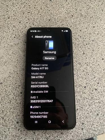 самсунк: Смартфон Samsung Galaxy A17 5G (модель SM-A176U), чёрный Работает — 3