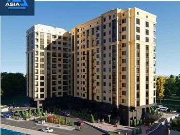 газ на дом: 1 бөлмө, 45 кв. м, 3 кабат, Евроремонт
