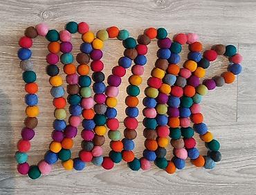 национальные украшения кыргызов: Бусы из войлока, 100% натуральные. Очень яркие и красивые! Цвета — 2