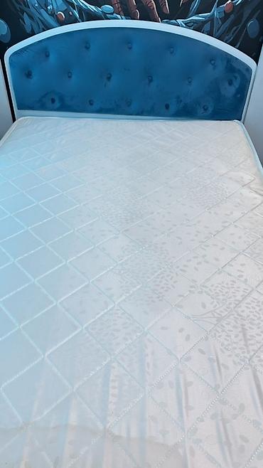 Мебель: Продается Кровать односпальная с мягким изголовьем + матрас Почти — 2