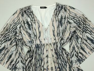 szara eleganckie bluzki: Bluzka Damska, 3XL, stan - Idealny