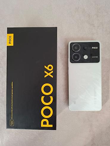 Mobil telefonlar: Poco X6, 256 GB, rəng - Ağ, Sensor — 1