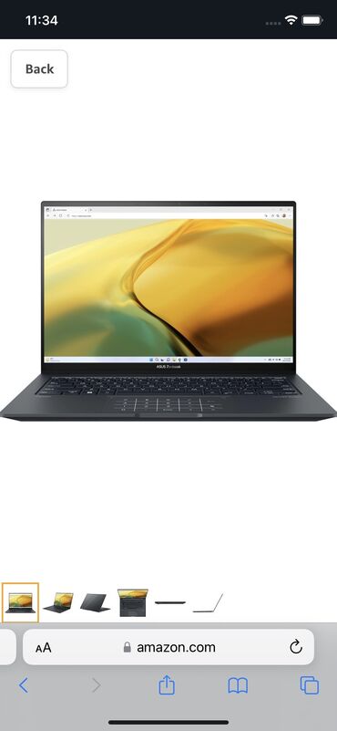 сенсорные ноутбуки: Ультрабук, Asus, 8 ГБ ОЭТ, Intel Core i5, 14.3 ", Жаңы, Татаал эмес тапшырмалар үчүн, эс тутум SSD