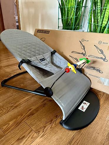 шезлонг: Детское шезлонг‑кресло-качалка Baby Balance Chair 100%ХБ - — 1