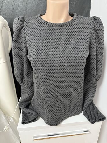 crni crop top: L (EU 40), Polyester, color - Grey