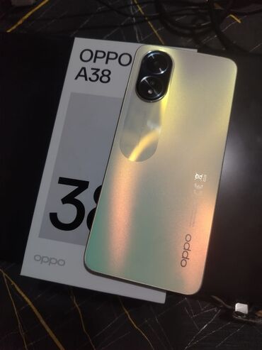 телефон fly 454 nimbus 8: Oppo A38, 128 ГБ, цвет - Золотой, Отпечаток пальца