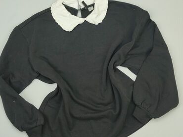 czarne brokatowe bluzki: Блуза жіноча, H&M, M, стан - Хороший