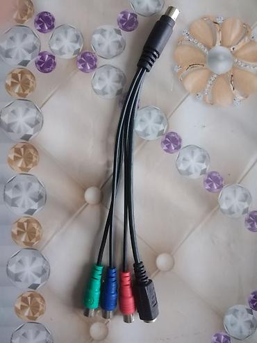 proyektor mini: Məhsul: S‑Video mini‑DIN (erkək) → 4x RCA (dişi) AV komponent/adaptor — 1