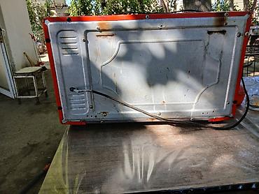peçi: Elektroqaz mini elektrik sobası - Rəng: qırmızı-qara korpus, şüşə — 2