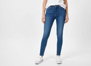 Jeansy: H&M, Jeansy damskie, rozmiar XS