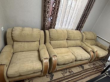 Прямые диваны: Прямой диван, Б/у — 11