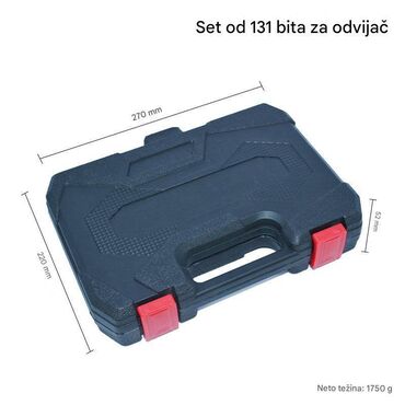 Setovi ručnog alata: Set nasadnih ključeva i bitova 1/4" – 131 komada u koferu - — 6