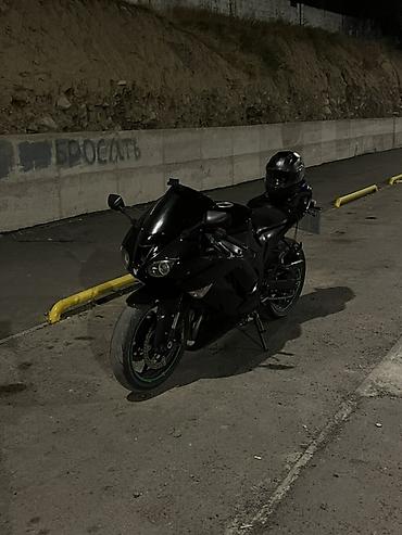 мото кацилка: Спортивный мотоцикл Kawasaki Ninja ZX-6R . Черный матовый/глянцевый — 2