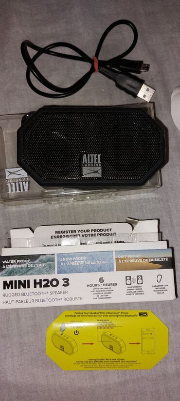 najbolji zvucnici za kompjuter: A L T E C Lansing MINI H20 3 Rugged BLUETOOTH Robuste. Novo