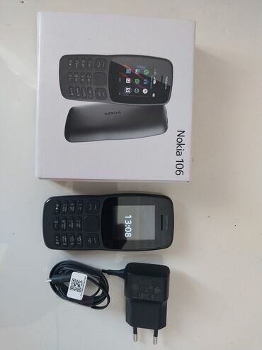 nokia 6280: Nokia 106, цвет - Черный, Кнопочный