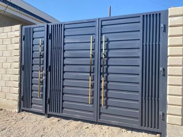 Откатные ворота: Металлические, Автоматические, Для частного дома, Для магазина, Для холодильника, С калиткой, Оптом, Новый, Бесплатная установка — 20