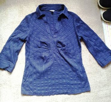 Košulje, bluze i tunike: L (EU 40), Pamuk, Jednobojni