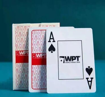 набор для покера: Покерные карты WPT. В колоде 52 карты два джоера делитель. 100%
