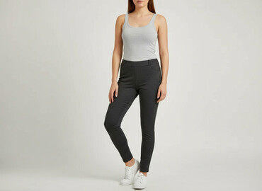 legginsy bordowe: Legginsy Eleganckie damskie, rozmiar M