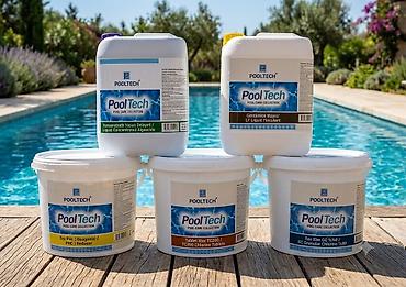 baseyn: PoolTech hovuz baxımı üçün kimyəvi məhsullar dəsti — 1