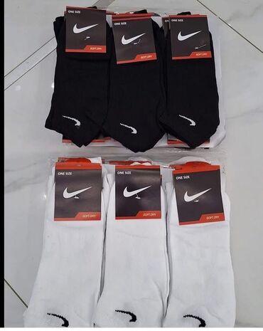 Socks, One size, Nike, color - Black, Cotton