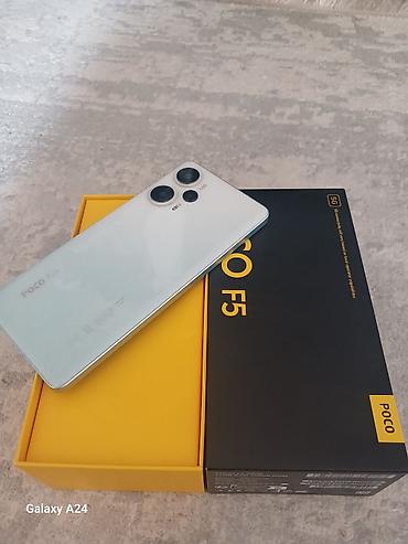 note 3: Poco F5, Б/у, 256 ГБ, цвет - Белый, 2 SIM — 1