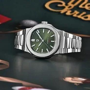 Ručni satovi: PAGANI DESIGN PD-1728- Zelena- Patek Philippe Nautilus Potpuno nov — 12