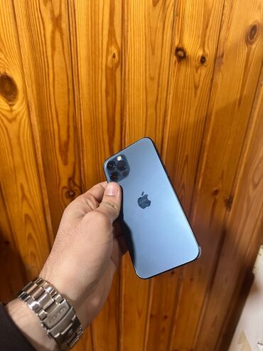 iphone 12 azerbaycanda qiymeti: IPhone 12 Pro, 256 GB, Pacific Blue, Face ID, Sənədlərlə