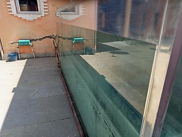 akvarium balıqları: Böyük ölçülü şüşə akvarium/su saxlama çəni - Material: qalın şüşə — 4