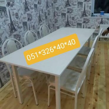 Masa və oturacaq dəstləri: Mətbəx üçün, Yeni, Açılan, Dördbucaq masa, 4 stul -da lalafo.az — 11 Masa və oturacaq dəstləri: Mətbəx üçün, Yeni, Açılan, Dördbucaq masa, 4 stul — 11